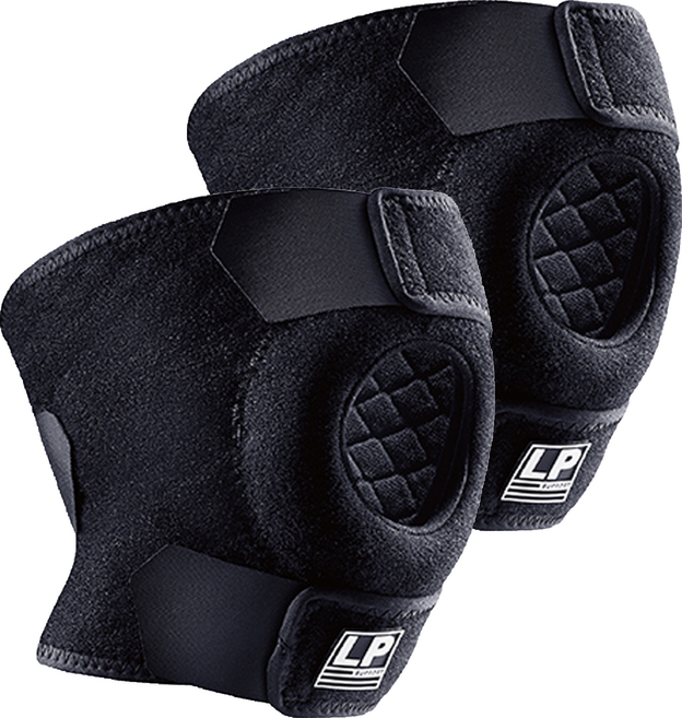 LP SUPPORT 高透氣調整型護膝, 2個, 黑色