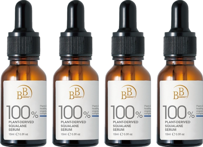 BB AMINO 科研 100%角鯊潤澤修復精華, 4個, 15ml