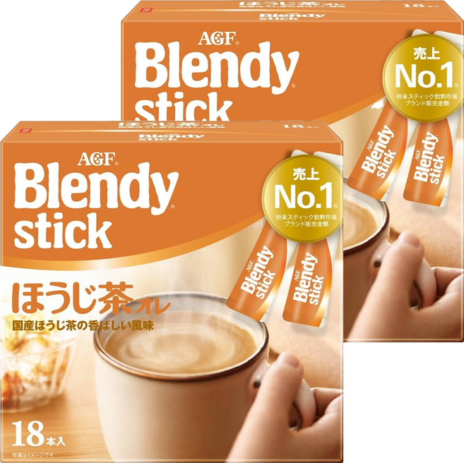 AGF Blendy 焙茶歐蕾風味即溶飲品, 9.7g, 18個裝, 2組
