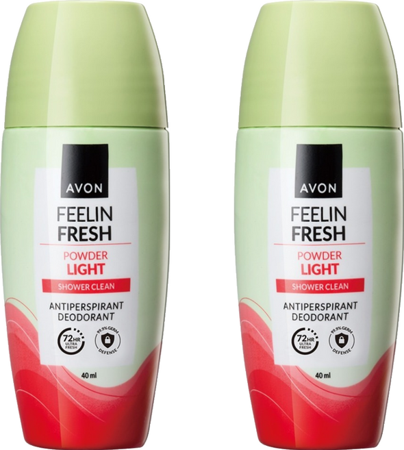 AVON 雅芳 清新爽身體香劑 升級版, 2個, 40ml