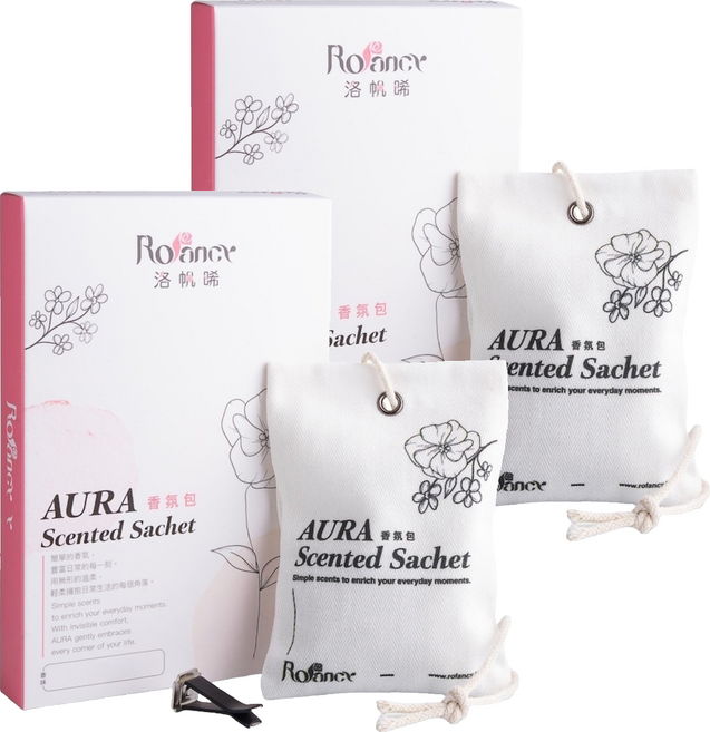 Rofancy 洛帆晞 AURA 香氛包, 10g, 2個, 檀香