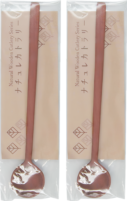 tougei 籐芸 攪拌匙 0TOUMLJS-170-SW 17cm, 原木色, 2支