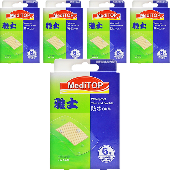 凱迪急救繃(未滅菌), 6片, 5盒