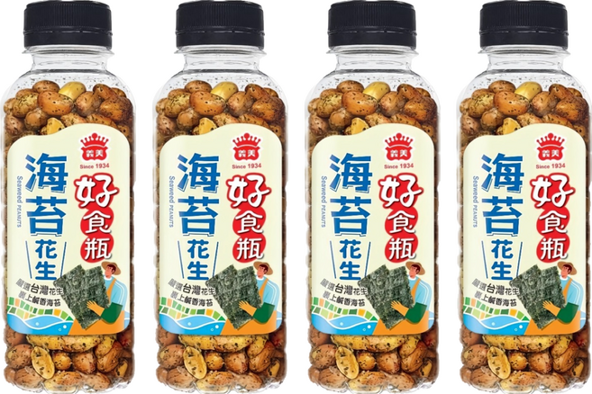 義美 海苔花生, 230g, 4個