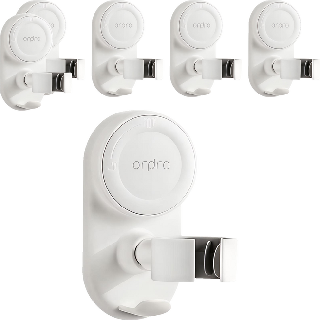 orpro 吸盤吹風機收納架, 月牙白, 6個
