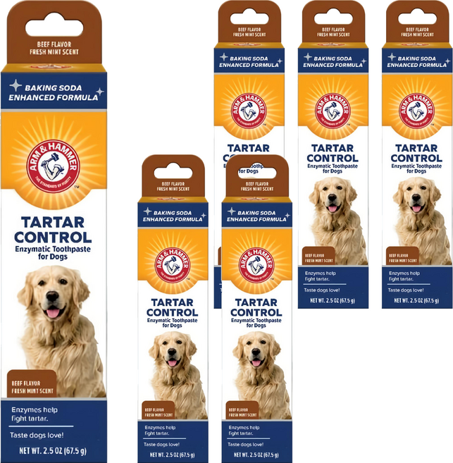ARM&HAMMER 犬用酵素牙膏 除垢, 6個