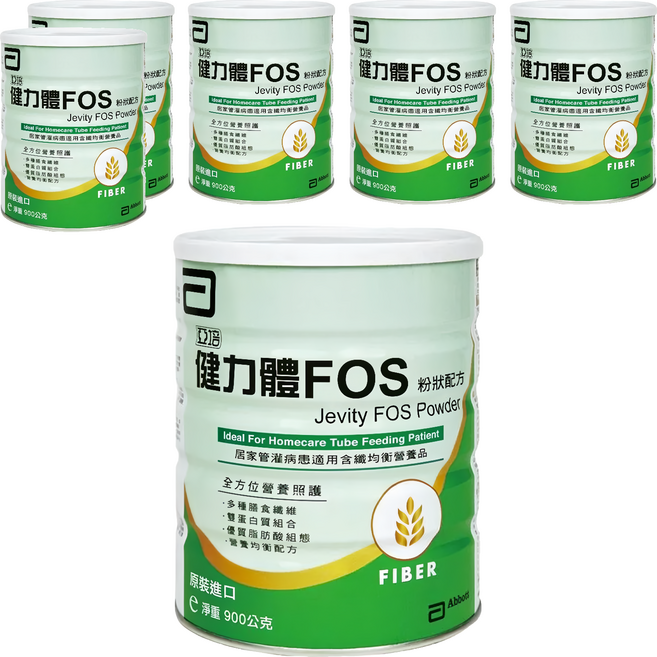 Abbott 亞培 Jevity 健力體 FOS 粉狀配方, 900g, 6罐