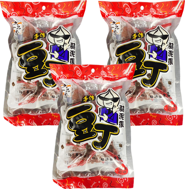 久品香 微辣蒜味豆丁, 130g, 3袋