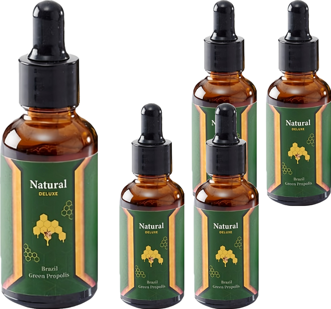 GREEN GOLD 台灣綠金 頂級巴西綠蜂膠滴劑, 30ml, 5瓶