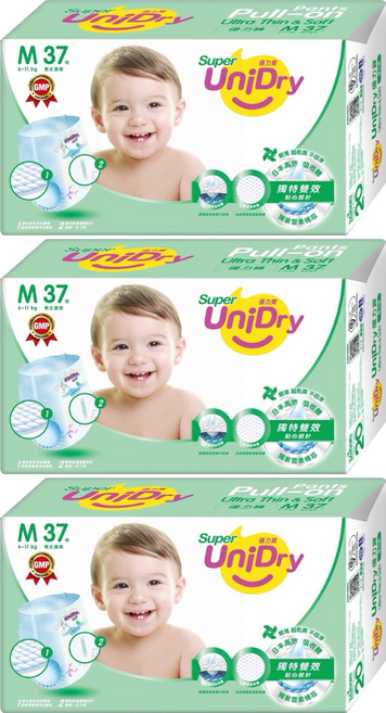UniDry 優力寶 優力褲/尿布 6~11kg, M, 111片