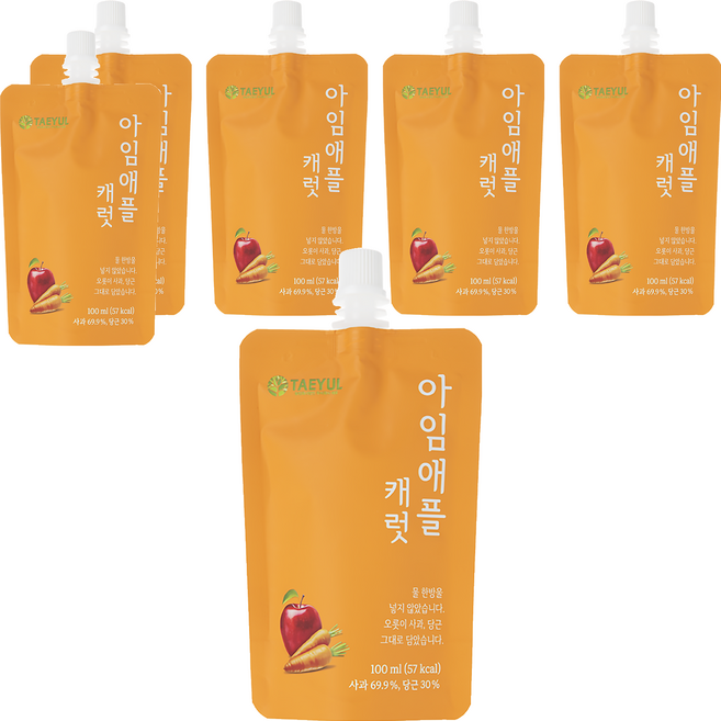 IMAPPLE 貝兒 NFC 蘋果紅蘿蔔汁, 6包, 100ml