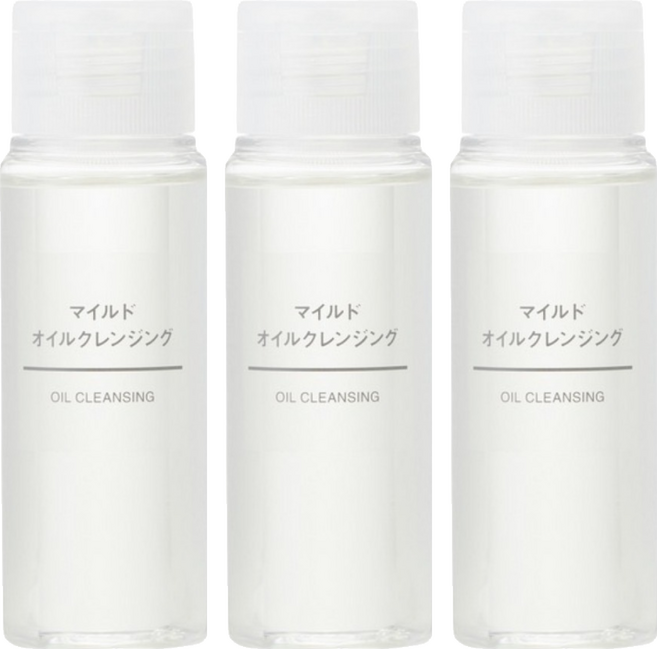 MUJI 無印良品 溫和卸妝油 攜帶型, 50ml, 3瓶