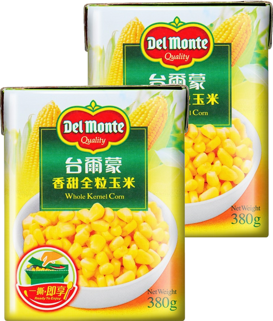Del Monte 香甜全粒玉米, 380g, 2罐