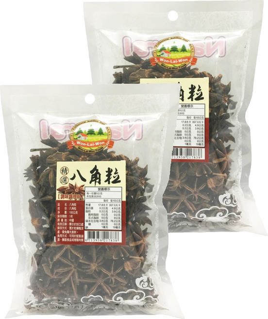 WON LAI WON 旺來旺 八角, 100g, 2包