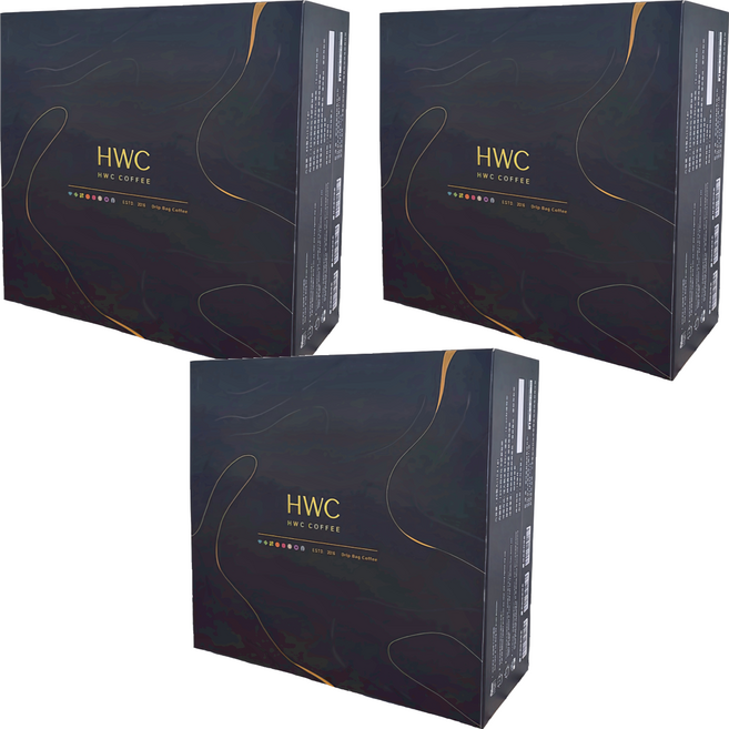 HWC 黑沃咖啡 馬卡龍經典濾掛咖啡禮盒 共8口味, 濾掛咖啡禮盒, 3盒