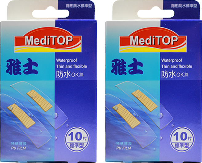 凱迪急救繃(未滅菌), 10片, 2盒