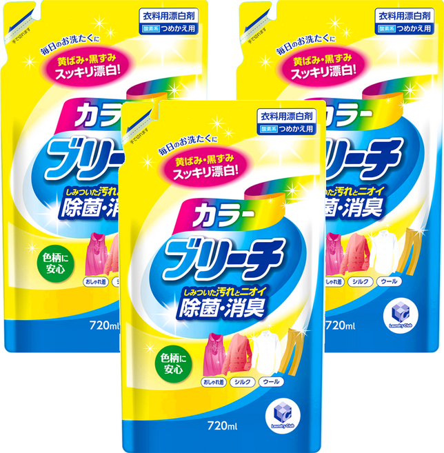 第一石鹼 LC有色衣物用漂白水補充包, 3個, 720ml