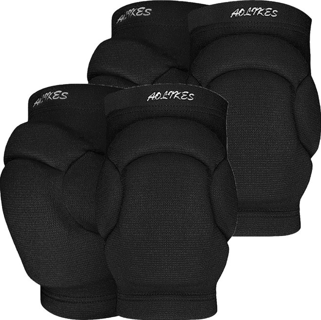 AOLIKES 奧力克斯 護膝 0213, 2雙, 黑色