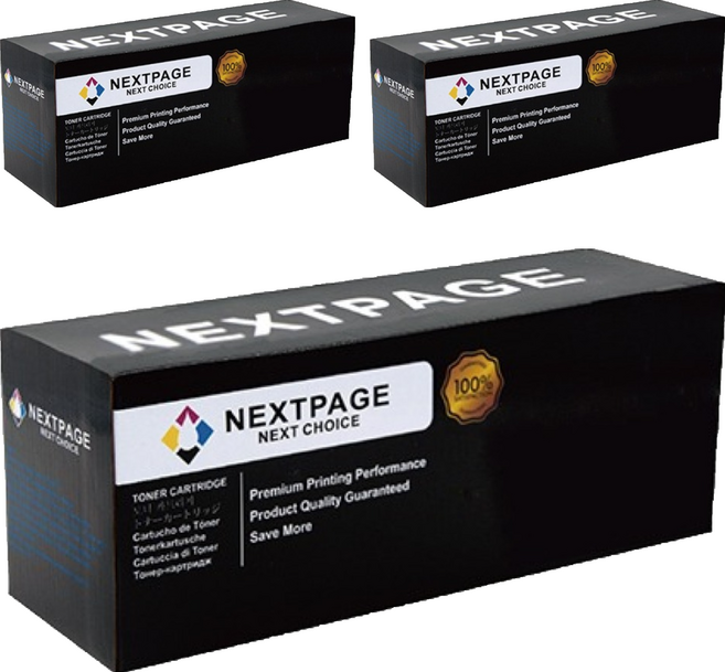 NEXTPAGE 台灣榮工 碳粉匣 C430/C480相容 適用Samsung印表機 CLT-C404S 藍色, 1個, 3個