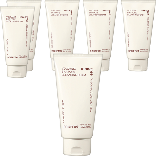 INNISFREE 台灣公司貨 火山泥毛孔調理洗面乳, 250g, 6條