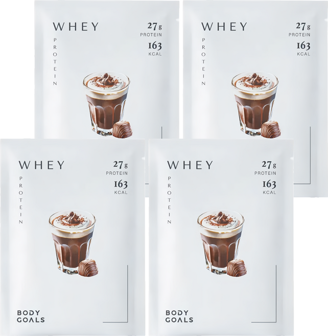 BODY GOALS 多效乳清蛋白飲Pro 隨手包 法式可可, 4個, 40g
