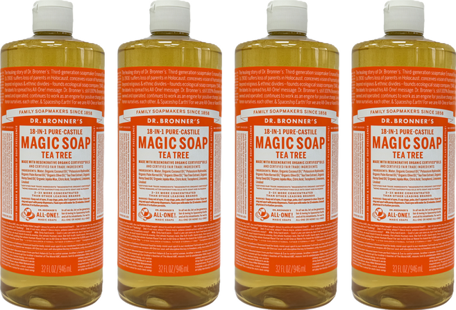 Dr.Bronner's 布朗博士 茶樹潔膚露, 4個, 946ml