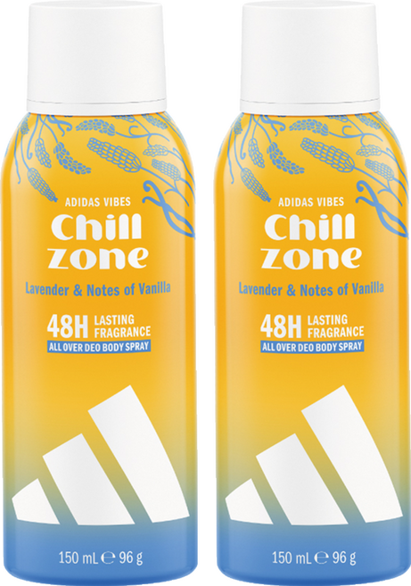 adidas 愛迪達 率性氛圍香體噴霧 慵懶地帶, 2個, 150ml
