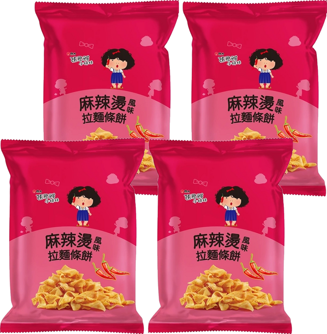 維力 張君雅小妹妹 麻辣燙風味拉麵條餅 65g, 4包