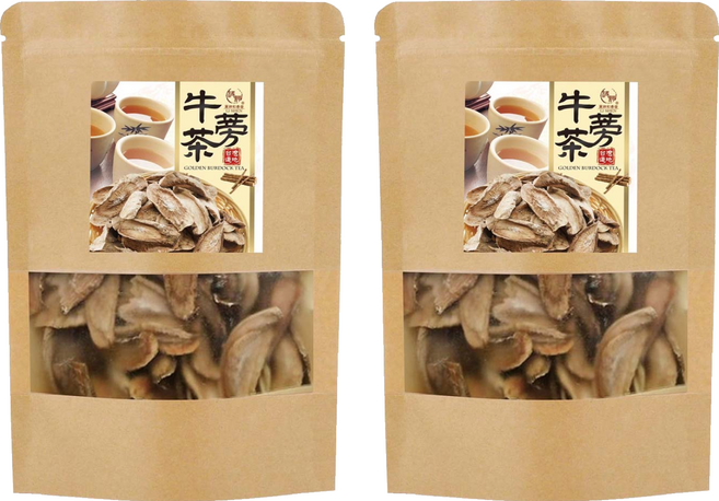 麗紳和春堂 厚切黃金牛蒡茶片, 2個, 100g, 1個裝