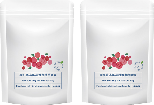 Vira 維拉 專利蔓越莓 + 益生菌植萃膠囊 400mg, 2個, 30顆