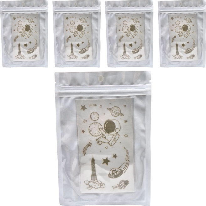 半永久防水 紋身刺青貼紙 105 x 60mm, 草本, 5件