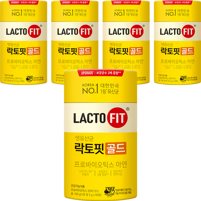Chong Kun Dang 鍾根堂 LACTO-FIT 益生菌, 50包, 2g, 5罐