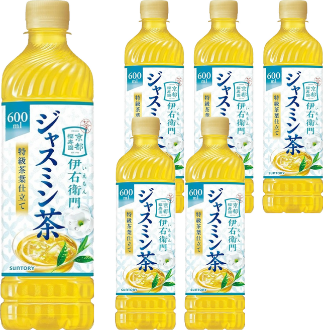 SunTORY 三得利 伊右衛門贊澤茉莉花茶, 600ml, 6個