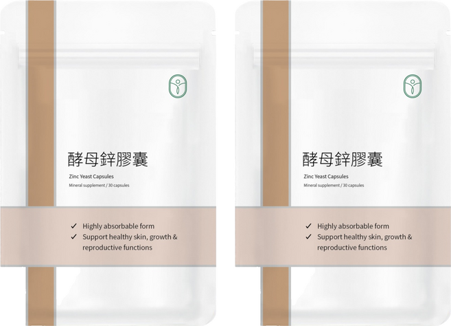 De Chuang 德創生技 酵母鋅 2g, 2個, 30顆