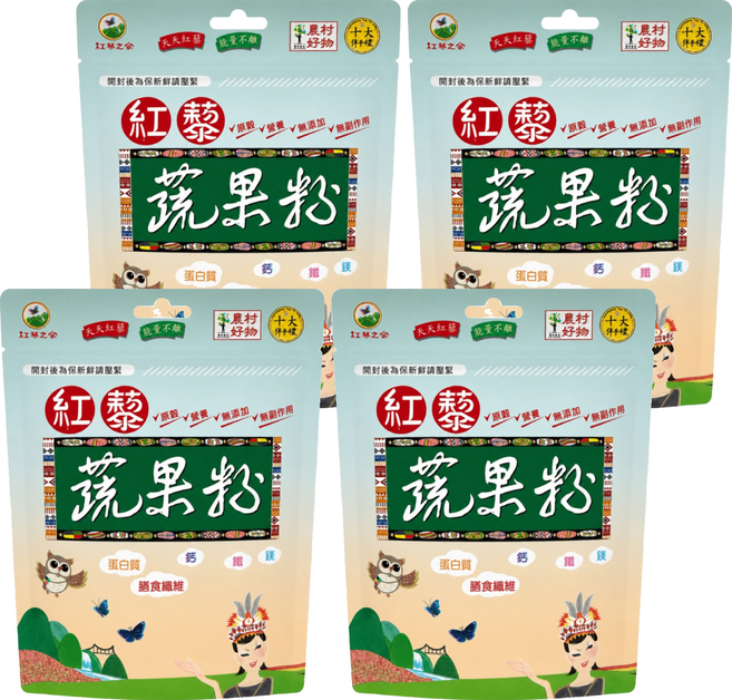 紅藜之家 紅藜蔬果粉, 275g, 4個