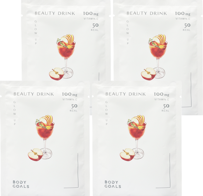 BODY GOALS 維C輕媄亮妍飲 蘋香紅茶, 24g, 4個