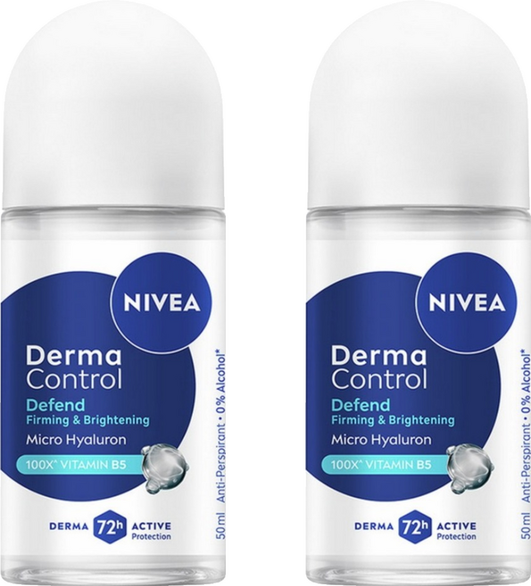 NIVEA 妮維雅 台灣公司貨 止汗爽身乳液 玻尿酸養膚撫紋, 2個, 50ml