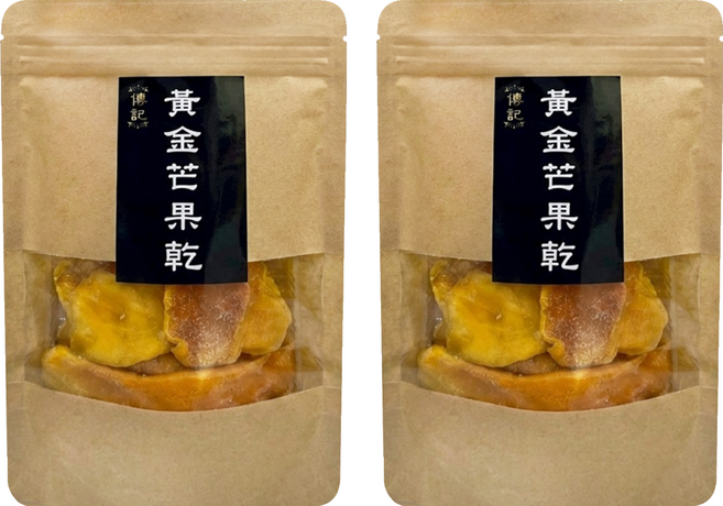 傳記 黃金芒果乾, 2個, 110g