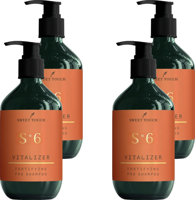 SWEET TOUCH 直覺 髮絲賦活洗髮精 豐盈健髮, 4瓶, 400ml