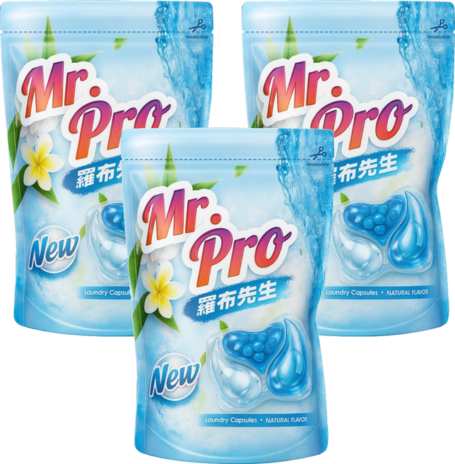 Mr.Pro 羅布先生 第三代小蒼蘭芳香豆X洗衣凝膠球, 3個, 20個裝