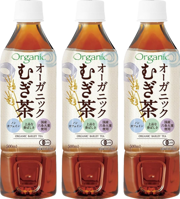 HiPEACE 越前麥茶 無糖, 500ml, 3個