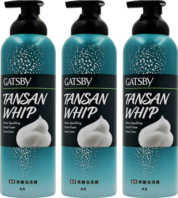 GATSBy 黑頭速淨碳酸泡洗顏 淨痘, 200g, 3個