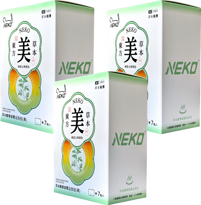 NEKO 草本精華原漿足浴包 美 C5893, 6包, 3個, 40ml