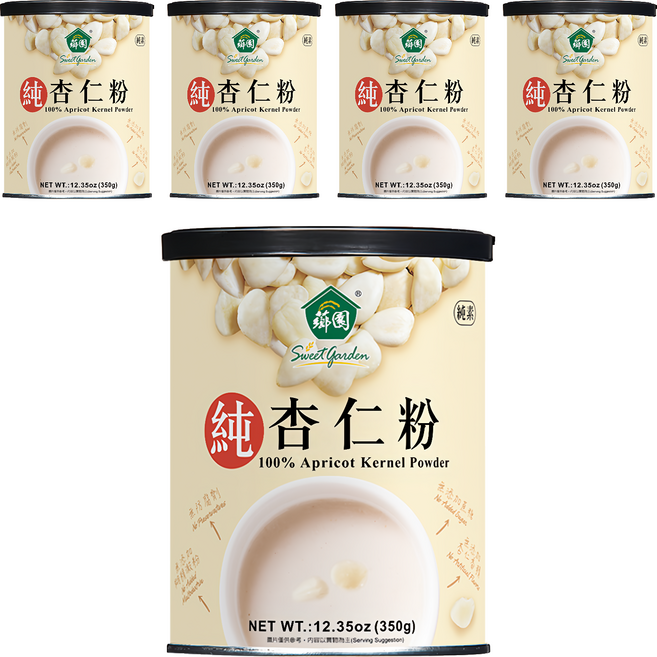 薌園 純杏仁粉, 350g, 5罐