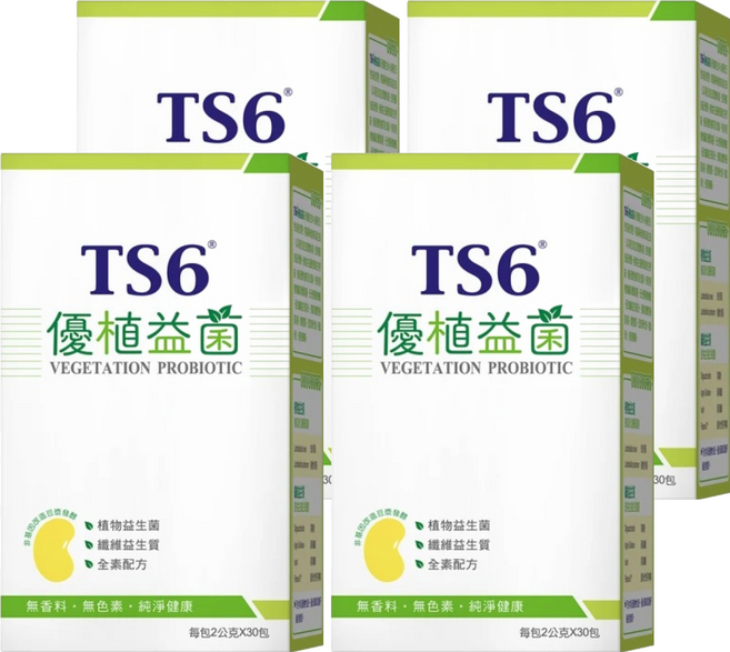 TS6 優植益菌, 2g, 30條, 4盒