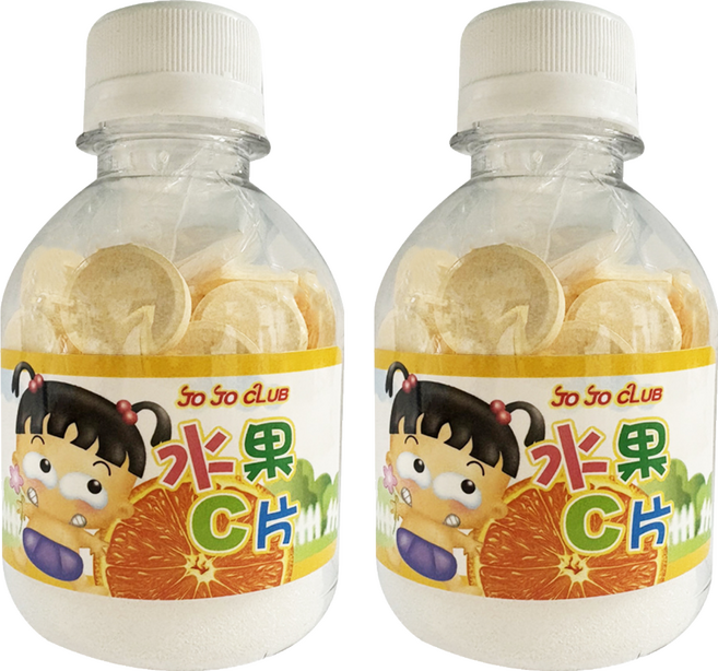 JOJO水果C片, 80g, 2個