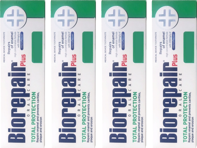 Biorepair 貝利達 全效加強型牙膏 平行輸入 款式隨機, 4個, 75ml