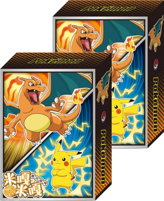 PoKeMoN 寶可夢 米嘎米嘎 美式炭烤 噴火龍&皮卡丘, 65g, 2個