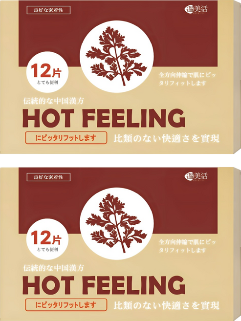 溫美活 溫感精油貼布, 12片, 2組