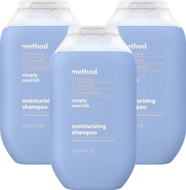 method 美則 感官洗髮乳 就是滋潤, 3件, 100ml